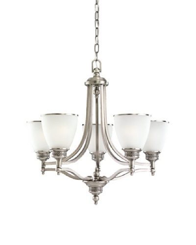 Sea Gull Lighting 5-Light Laurel Leaf Chandelier [Antique Brushed Nickel]