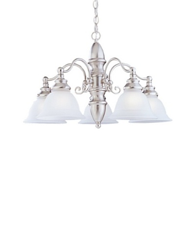 Sea Gull Lighting Canterbury 5-Light Chandelier, Brushed Nickel