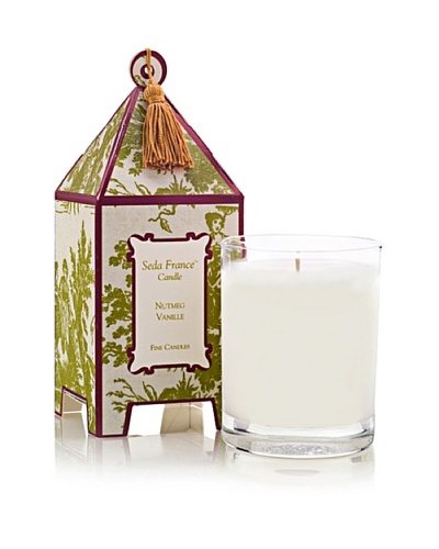 Seda France Nutmeg Vanille Pagoda Box Candle, 10-Oz.