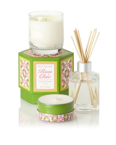 Seda France Sugar Blossom Lime Bon Chic Scent Set