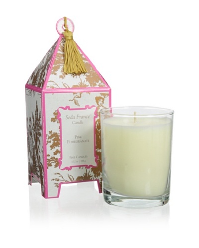 Seda France 10-Oz. Pink Pomegranate Pagoda Candle