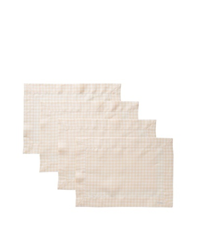 Sferra Set of 4 Piccadilly Placemats, Apricot