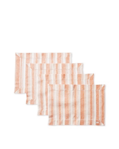 Sferra Set of 4 Ascot Placemats, Paprika