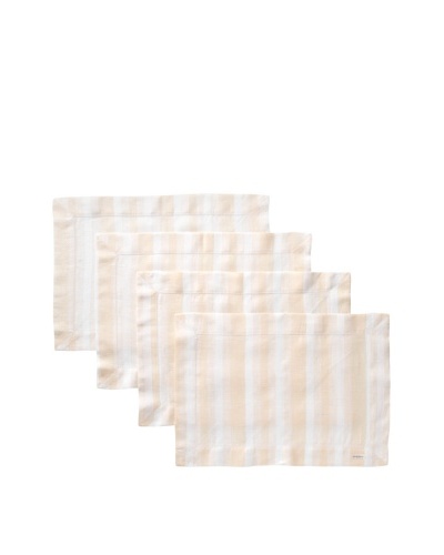 Sferra Set of 4 Ascot Placemats, Apricot