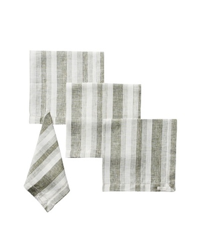 Sferra Set of 4 Ascot Dinner Napkins, Forest