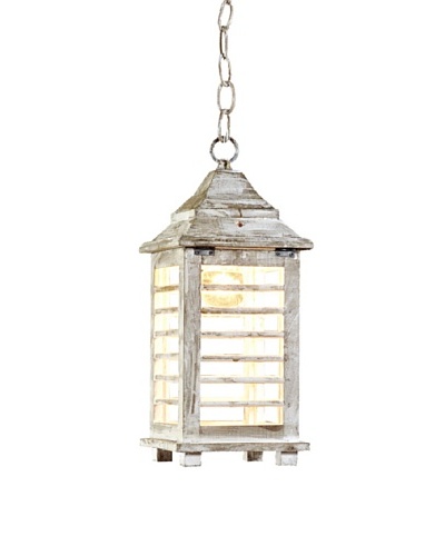 Shades of Light Wooden Shutter Lantern -Small