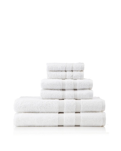 Esplama 6-Piece Mandarin Bath Towel Set, White