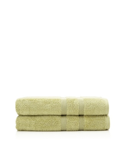 Esplama 2-Piece Mandarin Bath Sheet Set, Jade Green, 35 x 70