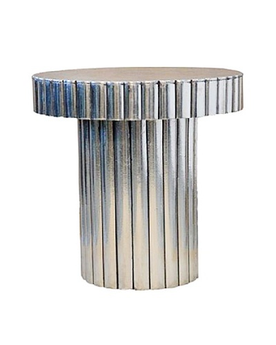 Shine Creations Metal Wrapped Table, White