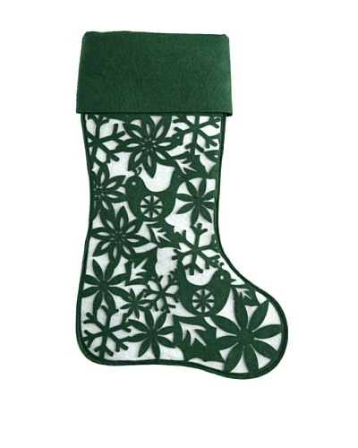 Shiraleah Holiday Spirit Stocking, Forest