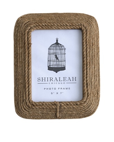 Shiraleah Brown Rope 5 x 7 Picture Frame