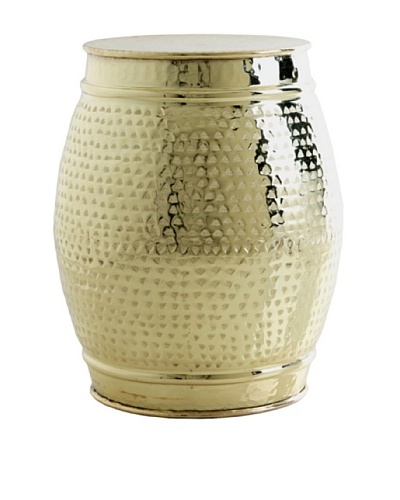 Shiraleah Riad Stool, Brass