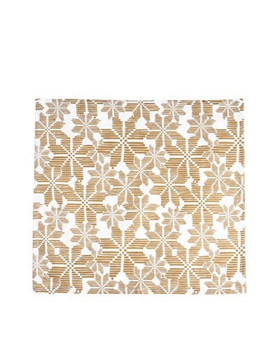 Shiraleah Set of 3 Assorted Snowflake Napkins, Gold