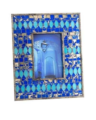 Shiraleah Ben Cobalt Mosaic 4″ x 6″ Picture Frame