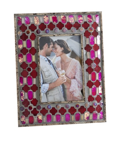 Shiraleah Agadir Ruby Tile Mosaic 4″ x 6″ Picture Frame