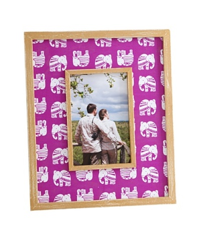 Shiraleah Elephant 4 x 6 Picture Frame, Pink