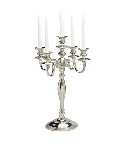 Sidney Marcus Versailles Nickel-Plated Candelabra, Polished