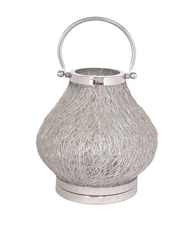 Sidney Marcus Steel Coastal Candle Holder, Polished Nickel