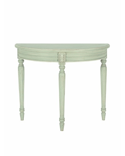 nuLOOM Enilie French Chateau Style Half Moon Console Table