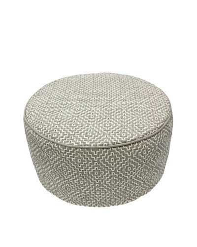 nuLOOM Siena Round Cushion Pouf