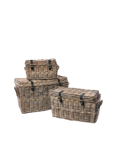 Skalny Rattan Trunks, Set of 3