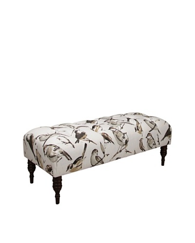 Skyline Storage Bench, Bird Watcher Charcoal