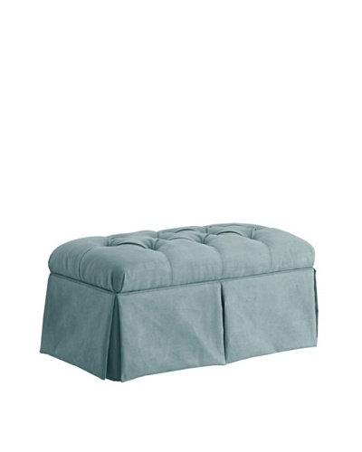 Skyline Skirted Storage Bench, Caribbean