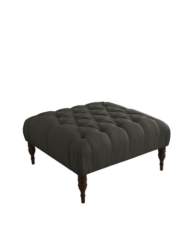 Skyline Tufted Cocktail Ottoman, CharcoalAs You See