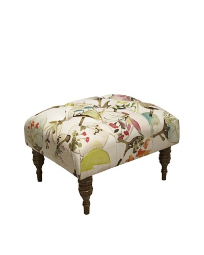 Skyline Tufted Ottoman, Mia Multi