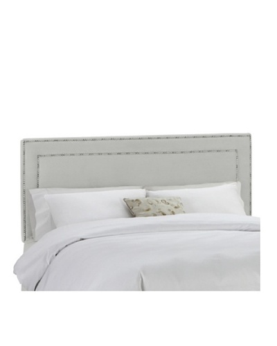 Skyline Pewter Nail Button Border Headboard