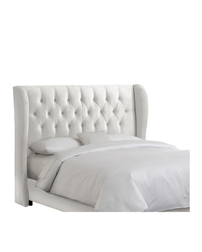 Skyline Tufted Wingback Velvet Headboard