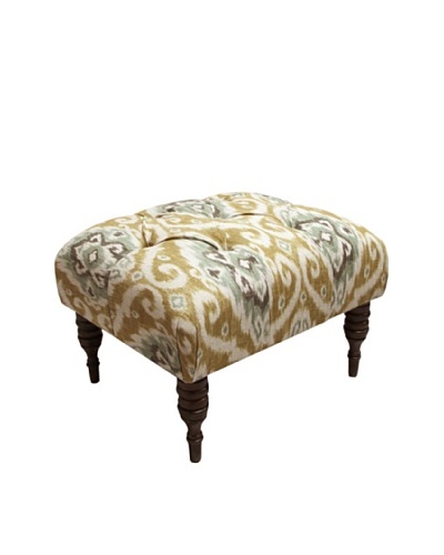 Skyline Tufted Ottoman, Opal