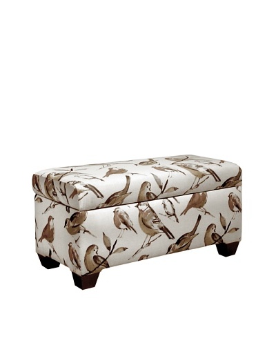 Skyline Storage Bench, Bird Watcher Charcoal