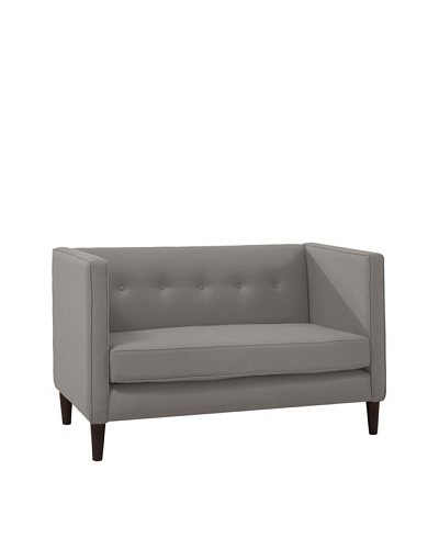 Skyline Furniture Five-Button Settee, Grey