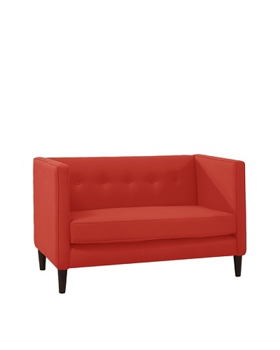 Skyline Furniture Five-Button Settee, Poppy