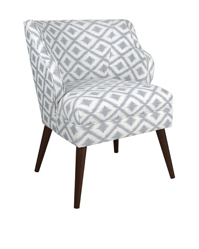 Skyline Furniture Modern Chair, Ikat Fret Pewter