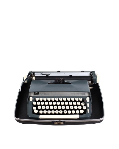 Smith Corona Vintage Typewriter, Black