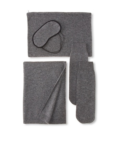 Sofia Cashmere Travel Set, Charcoal