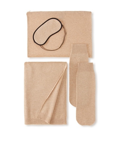 Sofia Cashmere Travel Set, Camel