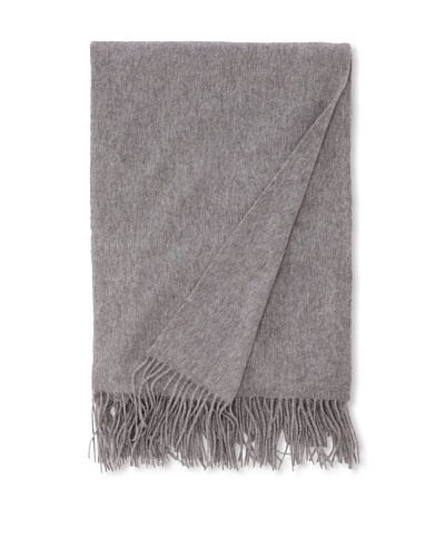 Sofia Cashmere Fringed Woven Throw, Heather Grey, 56″ x 66″