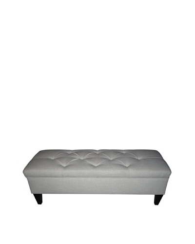 Sole Designs Brooke Tufted Diamond Loft Storage Bench, Magnolia