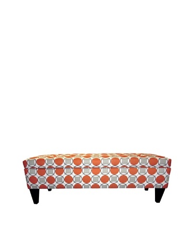 Sole Designs Brooke Button-Tufted Storage Bench, Halo Grani