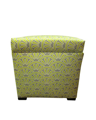 Sole Designs Tami Storage Ottoman, Bonjour Wasabi