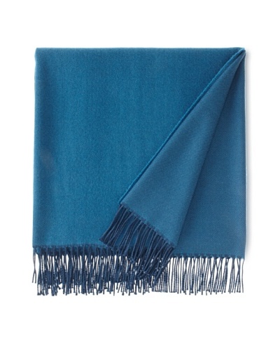 Somma Kiev Lambswool Throw, Petrol Blue, 51 x 67