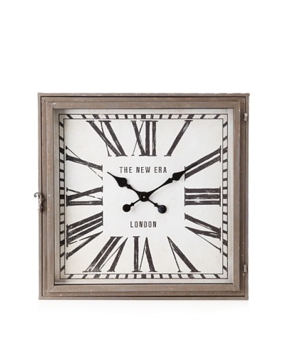 Arty Clock Square Grey/Black/White 26.5 x 26.5