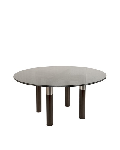 Star International Axis Dining Table, Dark Walnut