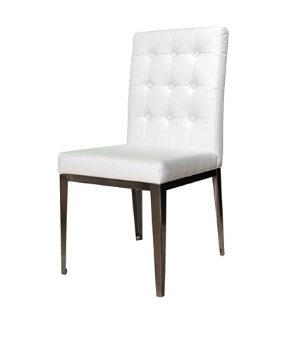 Star International Set of 2 Salon Dining Chairs, White