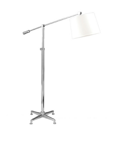 State Street Lighting Bridge Floor Lamp, Polished Nickel