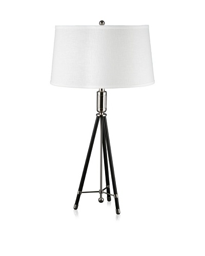 State Street Lighting Tripod Table Lamp, Black