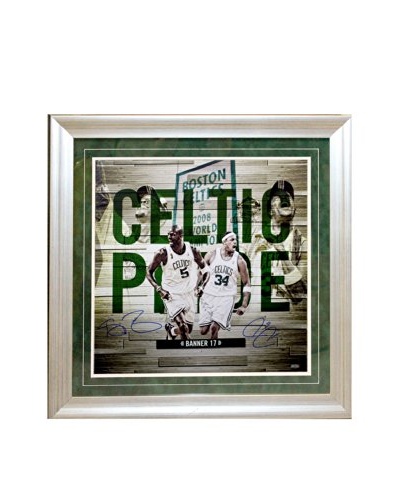 Steiner Sports Memorabilia Paul Pierce & Kevin Garnett Dual Signed Celtic Pride Framed Collage